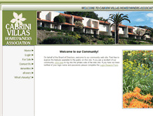 Tablet Screenshot of cabrinivillashoa.com